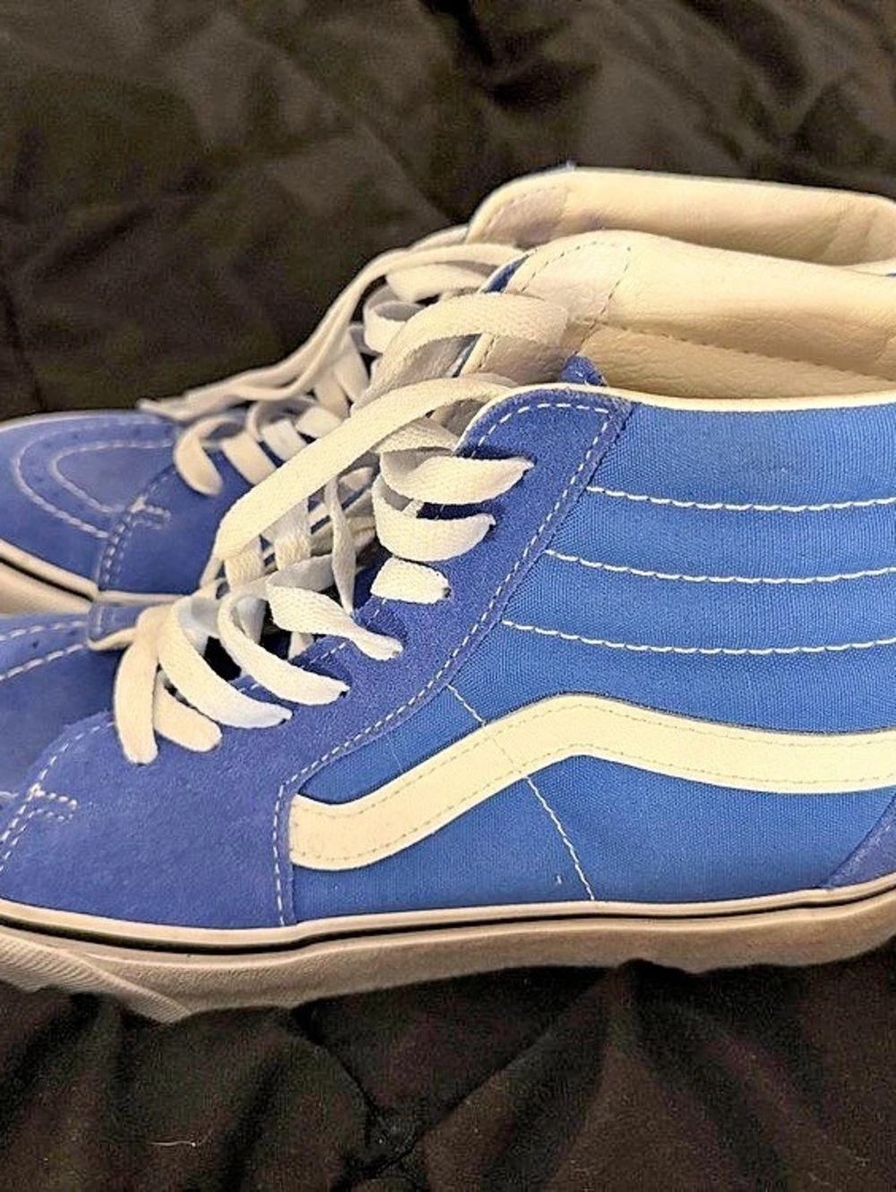 Vans Sk8-Hi High Top Sneakers Blue & White US 10